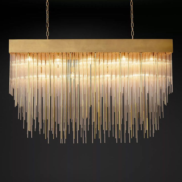 Cascada Rectangular Chandelier 54" - ebuylight