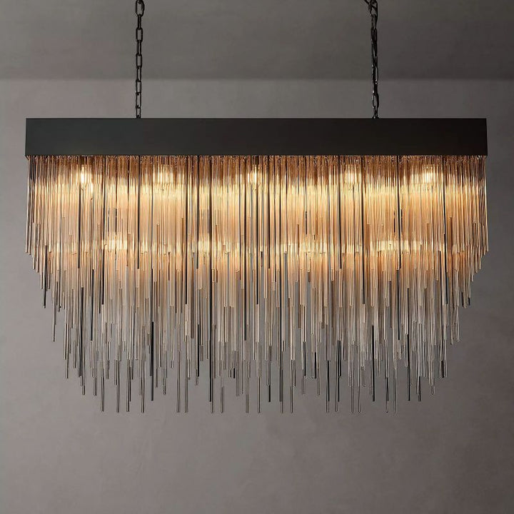 Cascada Rectangular Chandelier 54" - ebuylight