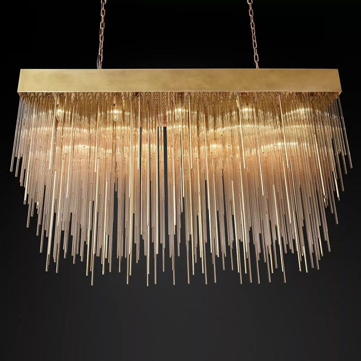 Cascada Rectangular Chandelier 54" - ebuylight