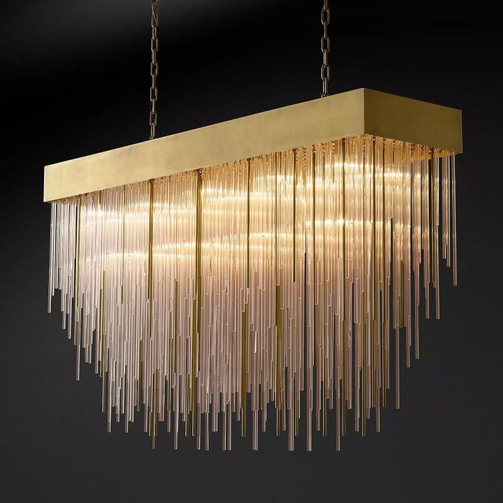 Cascada Rectangular Chandelier 54" - ebuylight