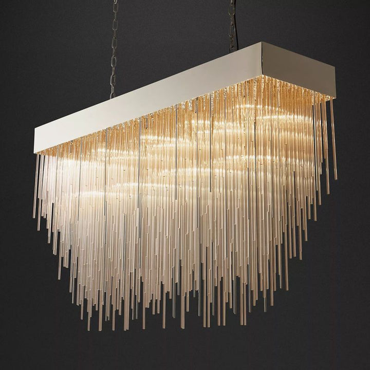 Cascada Rectangular Chandelier 54" - ebuylight