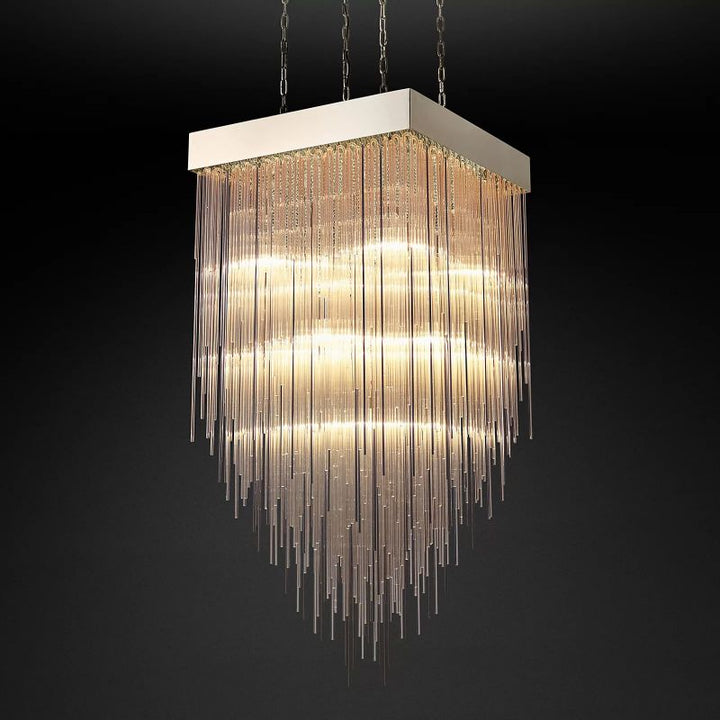 Cascada Square Chandelier 30" - ebuylight