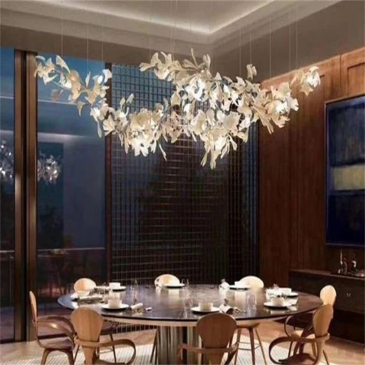 Ceramic Ginkgo Luxury Branch Chandelier -  ebuylight