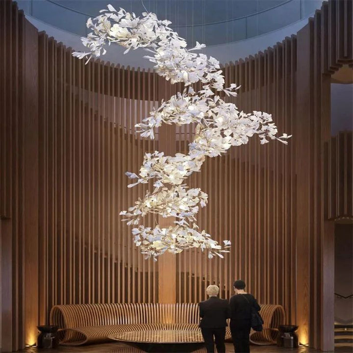 Ceramic Ginkgo Luxury Branch Chandelier -  ebuylight