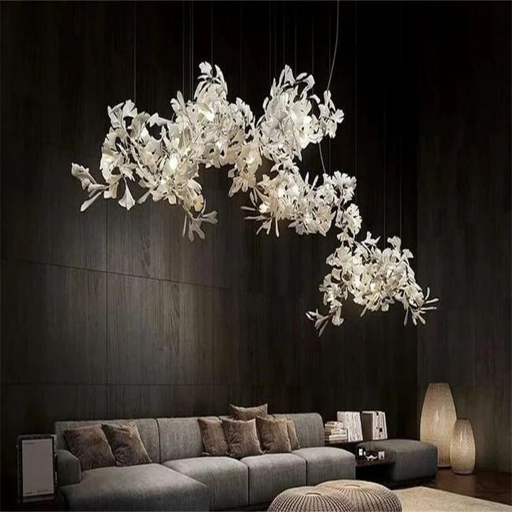 Ceramic Ginkgo Luxury Branch Chandelier -  ebuylight