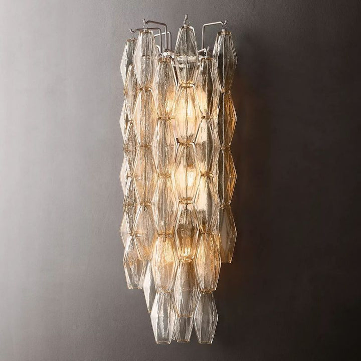 Chara Clear Glass Grand Wall Sconce -  ebuylight