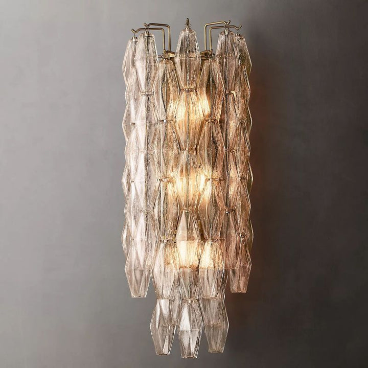 Chara Clear Glass Grand Wall Sconce -  ebuylight