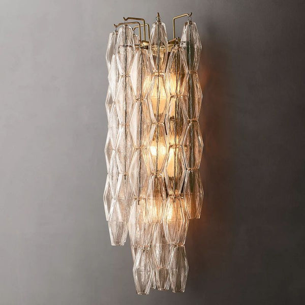 Chara Clear Glass Grand Wall Sconce -  ebuylight