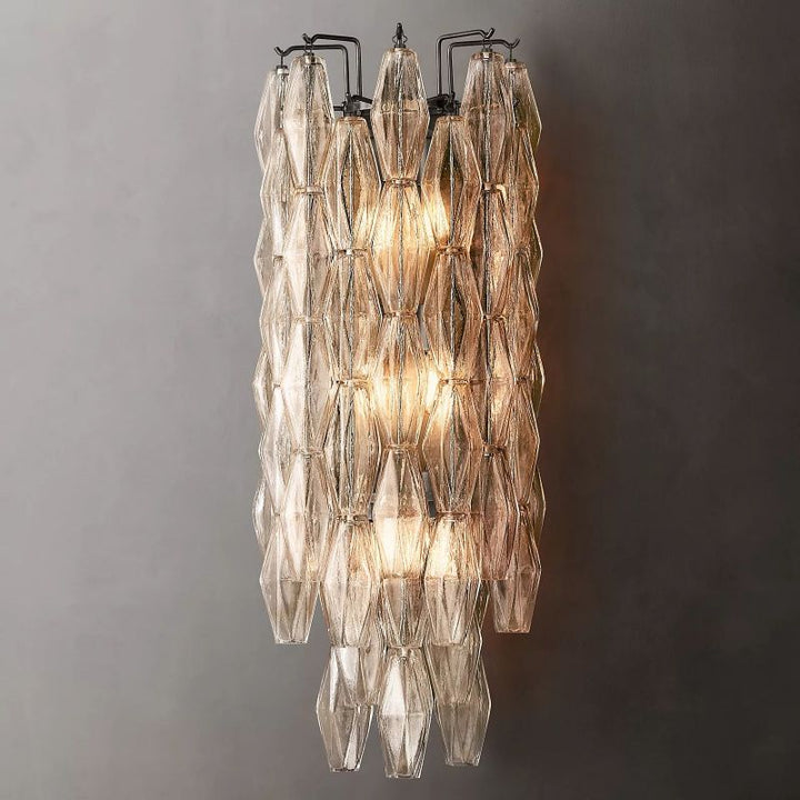 Chara Clear Glass Grand Wall Sconce -  ebuylight