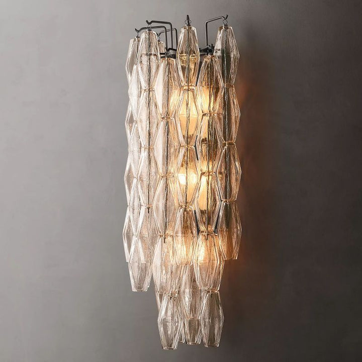 Chara Clear Glass Grand Wall Sconce -  ebuylight