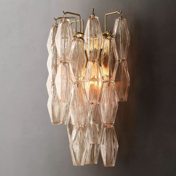 Chara Clear Glass Short Wall Sconce - ebuylight