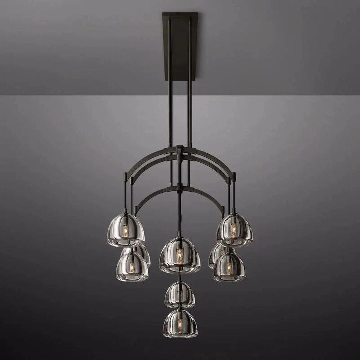 Crescent Linear Chandelier 54'' - ebuylight