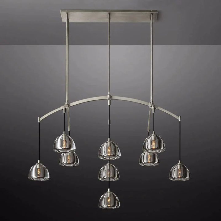 Crescent Linear Chandelier 54'' - ebuylight