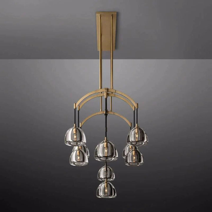 Crescent Linear Chandelier 54'' - ebuylight