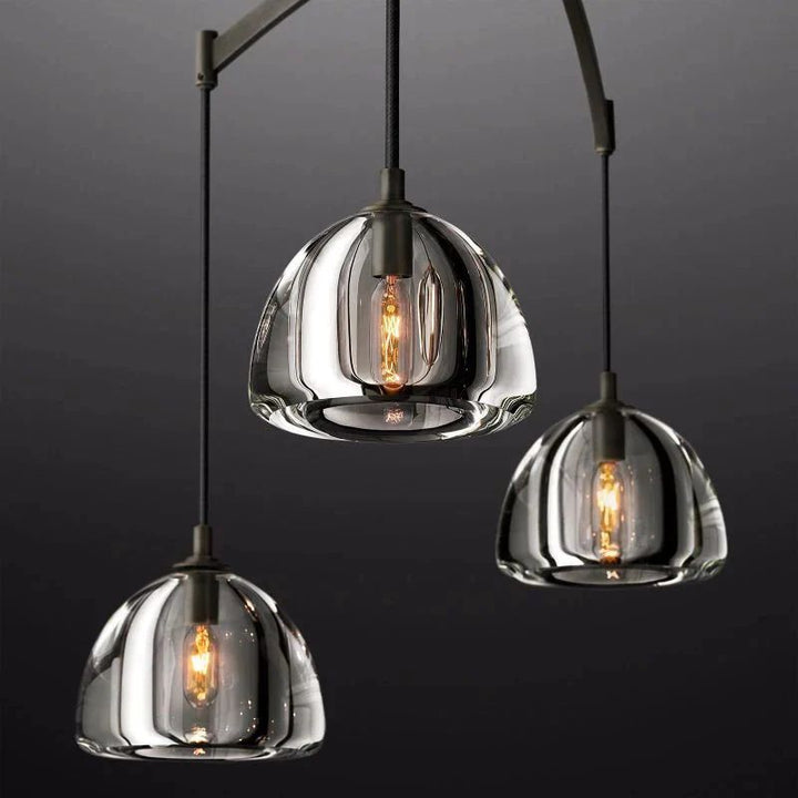 Crescent Linear Chandelier 54'' - ebuylight