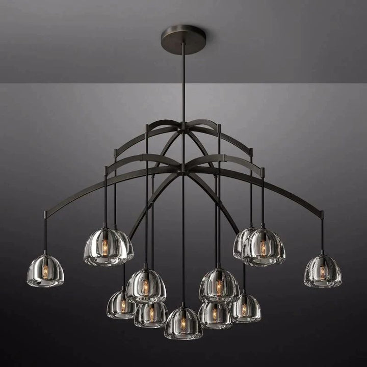 Crescent Round Chandelier 60'' - ebuylight