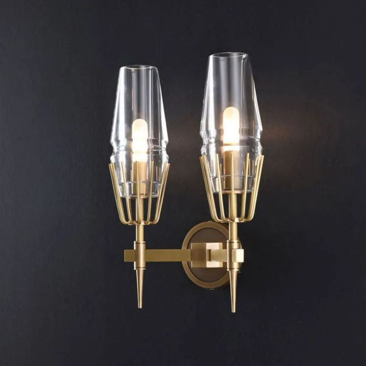 Delia Crystal Double Wall Sconce - ebuylight