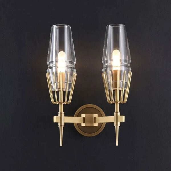 Delia Crystal Double Wall Sconce - ebuylight