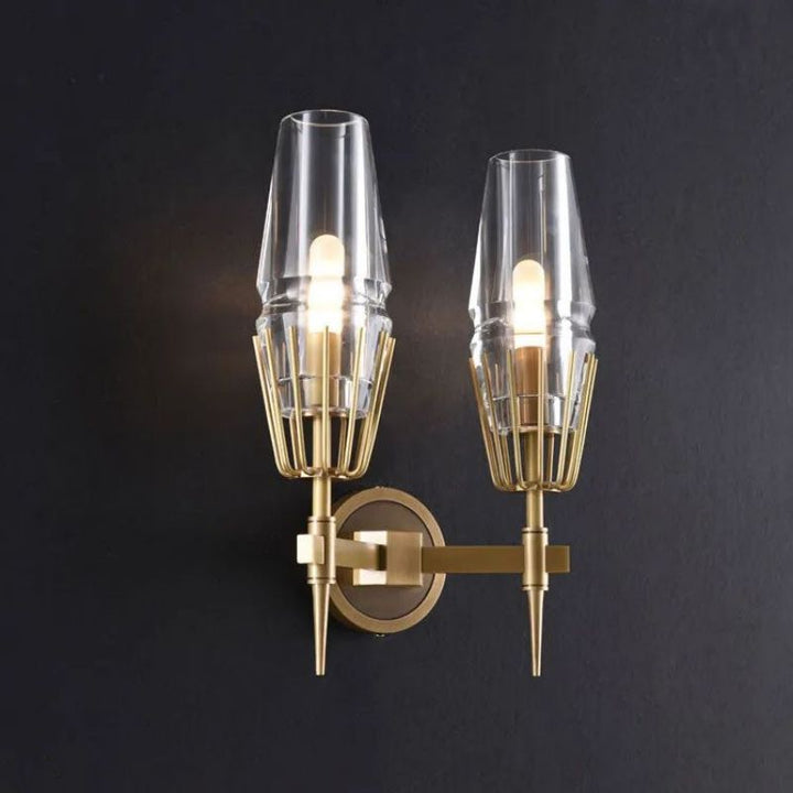 Delia Crystal Double Wall Sconce - ebuylight