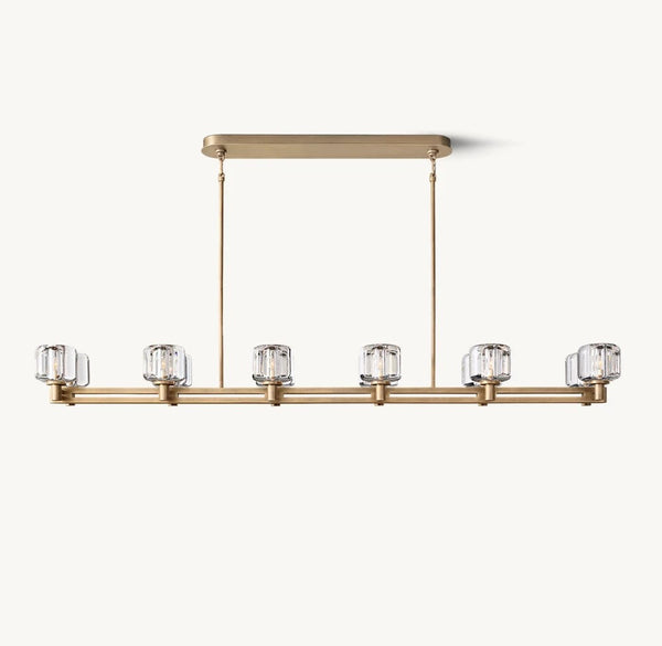 Delmare  Double Linear Chandelier 72“
