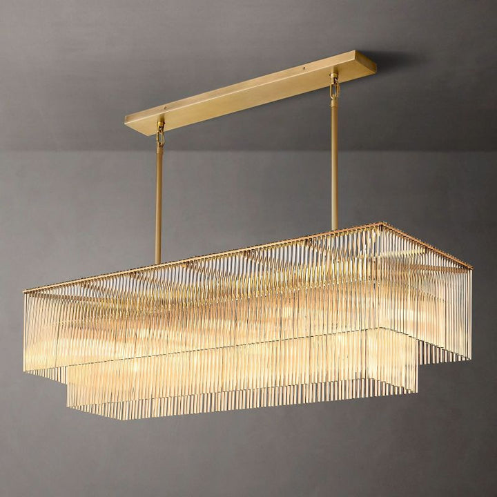 Dimasio Rectangular Chandelier 54" - ebuylight