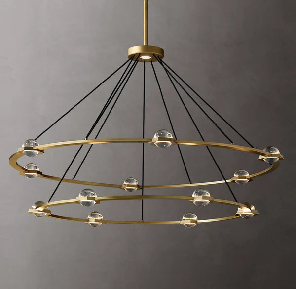 Eclavor Two-Tier Round Chandelier 60"