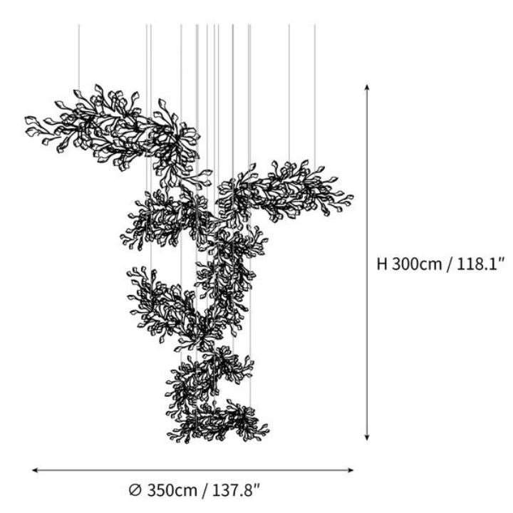 Gingko Combination Chandelier - ebuylight