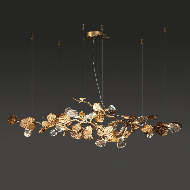 Gold Leaf Branch Chandelier - ebuylight