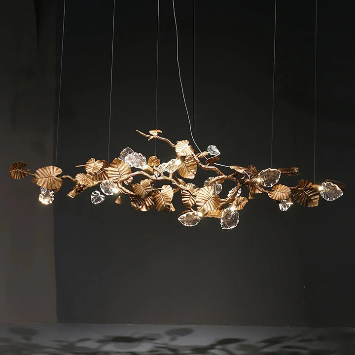 Gold Leaf Branch Chandelier - ebuylight