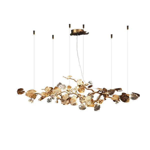 Gold Leaf Branch Chandelier - ebuylight