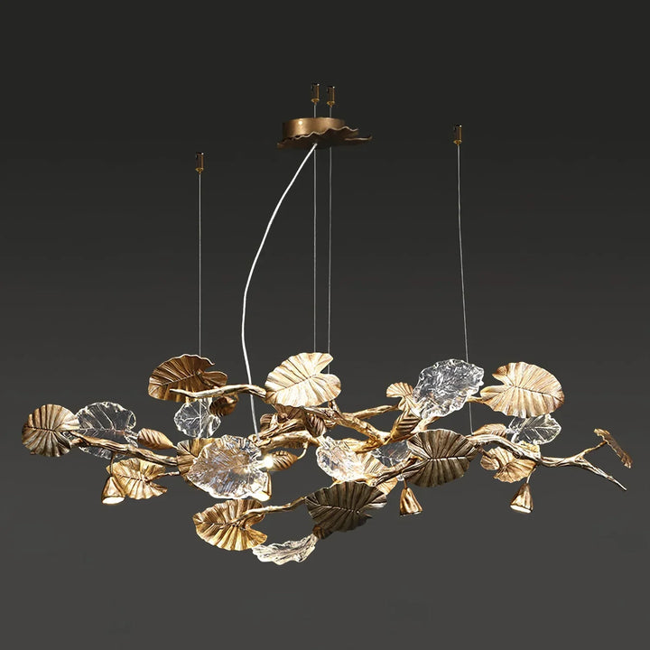 Gold Leaf Branch Chandelier - ebuylight