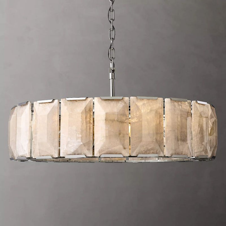 Harson Calcite Round Chandelier 43" - ebuylight