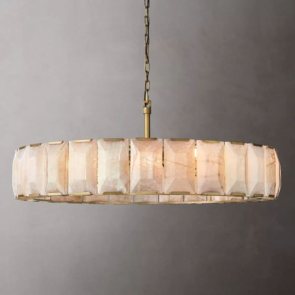 Harson Calcite Round Chandelier 60" - ebuylight