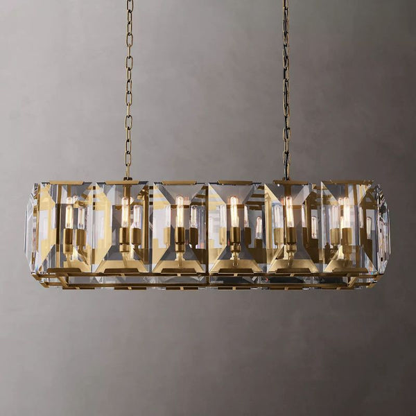 Harson Crystal Rectangular Chandelier 42" - ebuylight