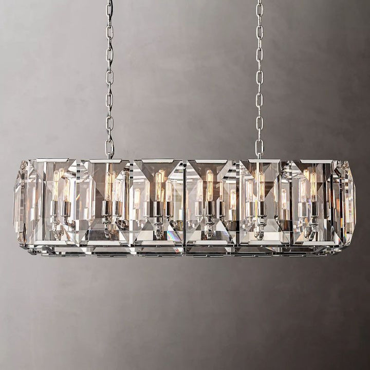 Harson Crystal Rectangular Chandelier 42" - ebuylight