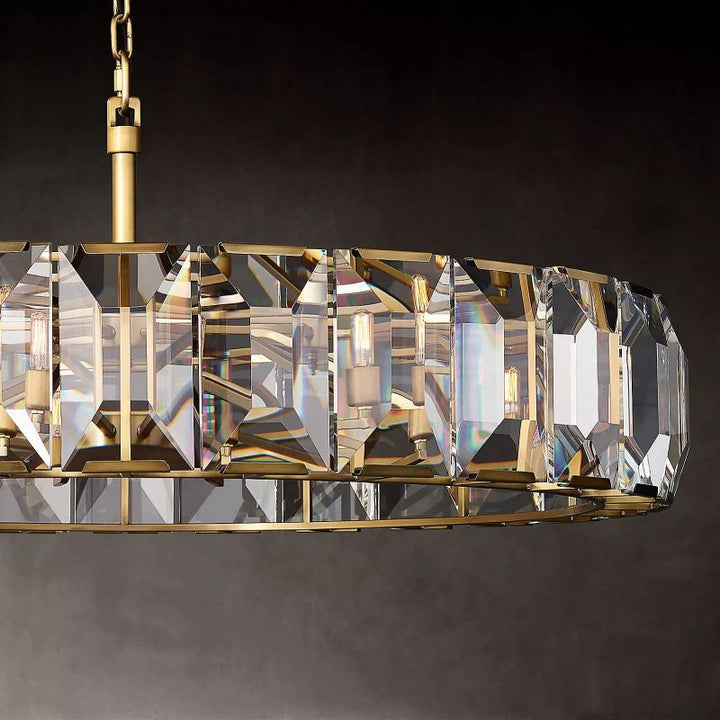 Harson Crystal Round Chandelier 19" - ebuylight