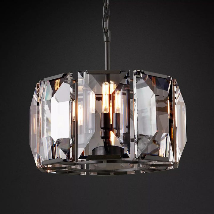 Harson Crystal Round Chandelier 19" - ebuylight