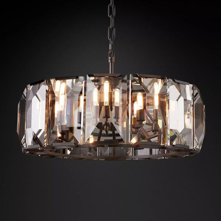 Harson Crystal Round Chandelier 31" - ebuylight