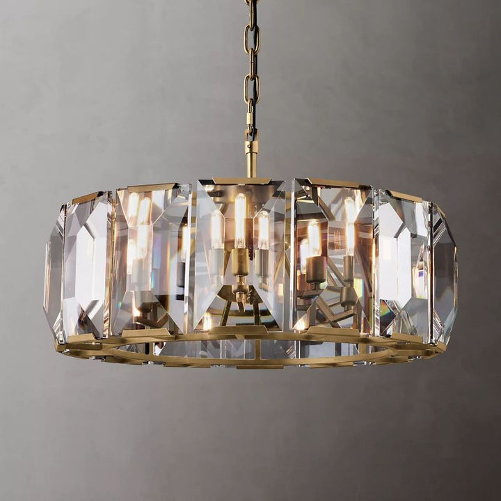 Harson Crystal Round Chandelier 31" - ebuylight