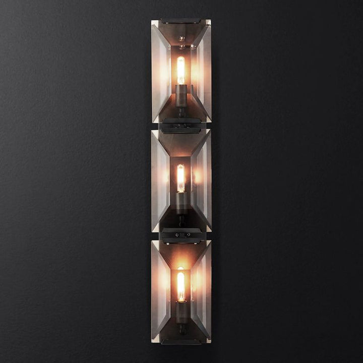 Harson Crystal Triple Wall Sconce - ebuylight