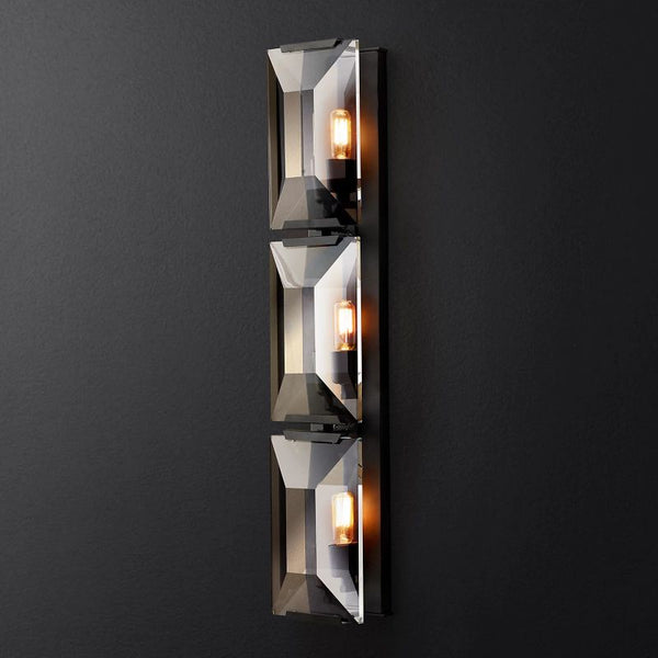 Harson Crystal Triple Wall Sconce - ebuylight