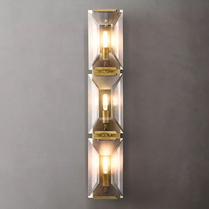 Harson Crystal Triple Wall Sconce - ebuylight