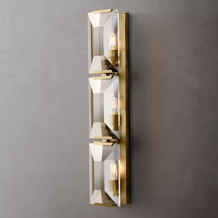 Harson Crystal Triple Wall Sconce - ebuylight