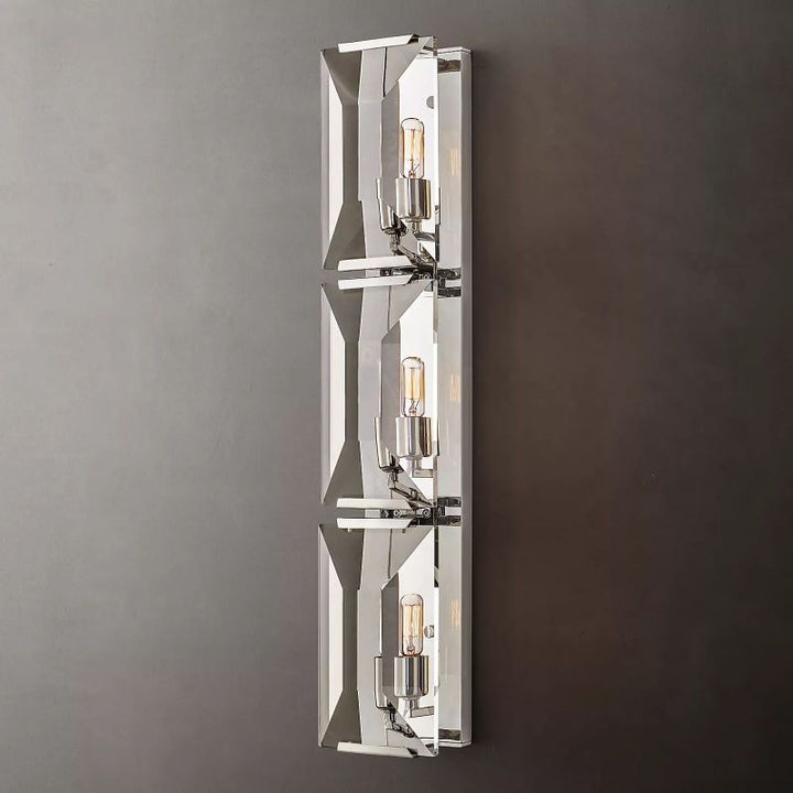 Harson Crystal Triple Wall Sconce - ebuylight