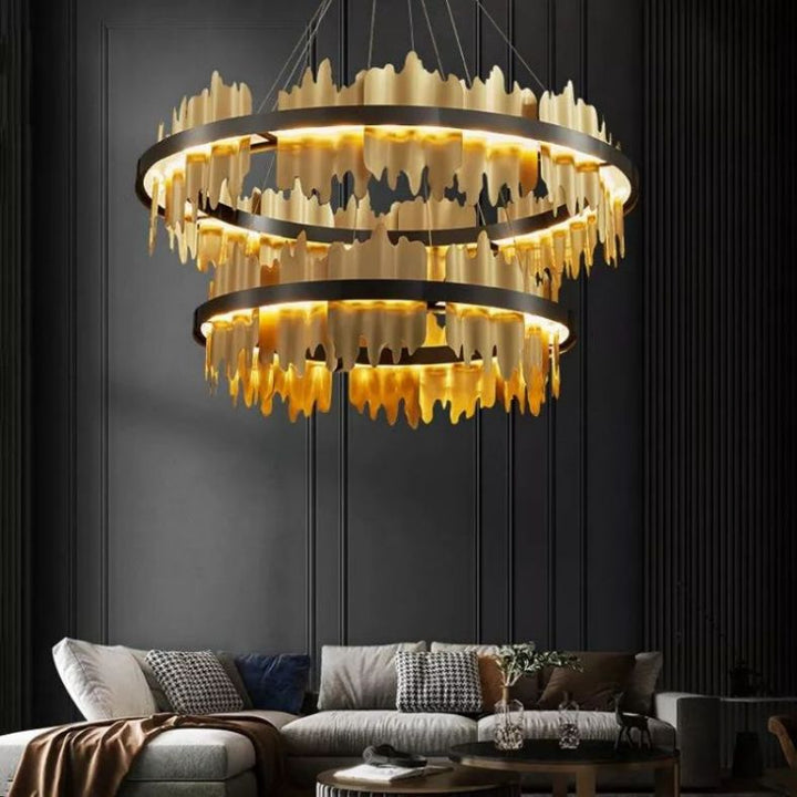 Hill 2-Tier Modern Round Chandelier - ebuylight