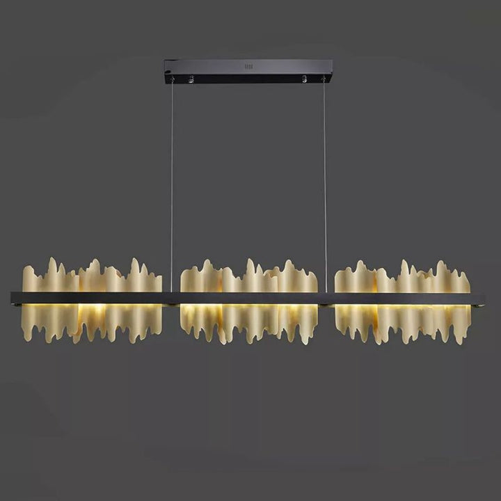 Hill Modern Sculpture Linear Chandelier - ebuylight