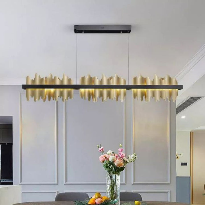 Hill Modern Sculpture Linear Chandelier - ebuylight