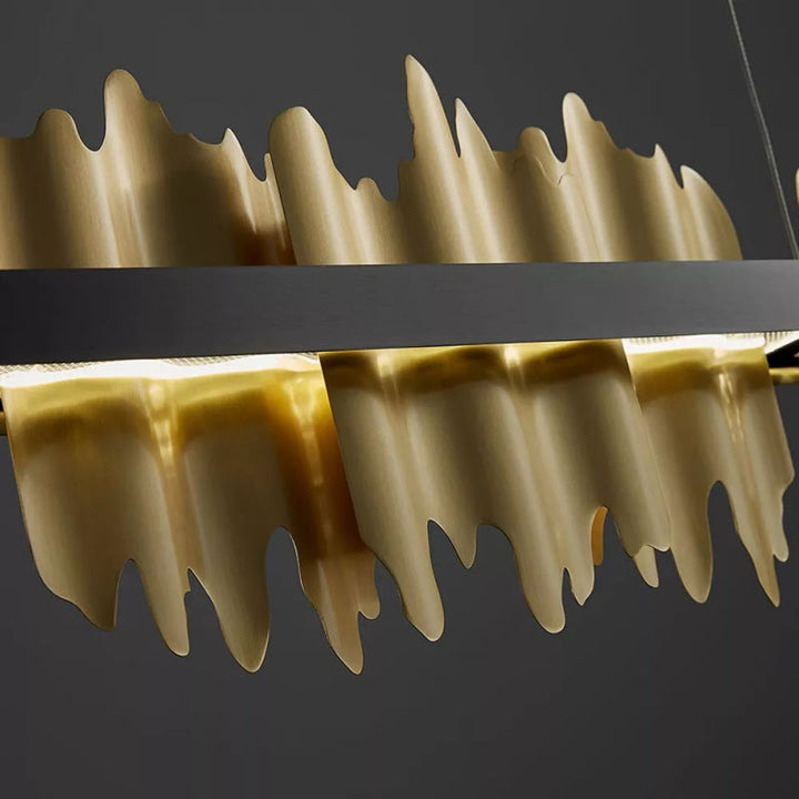 Hill Modern Sculpture Linear Chandelier - ebuylight