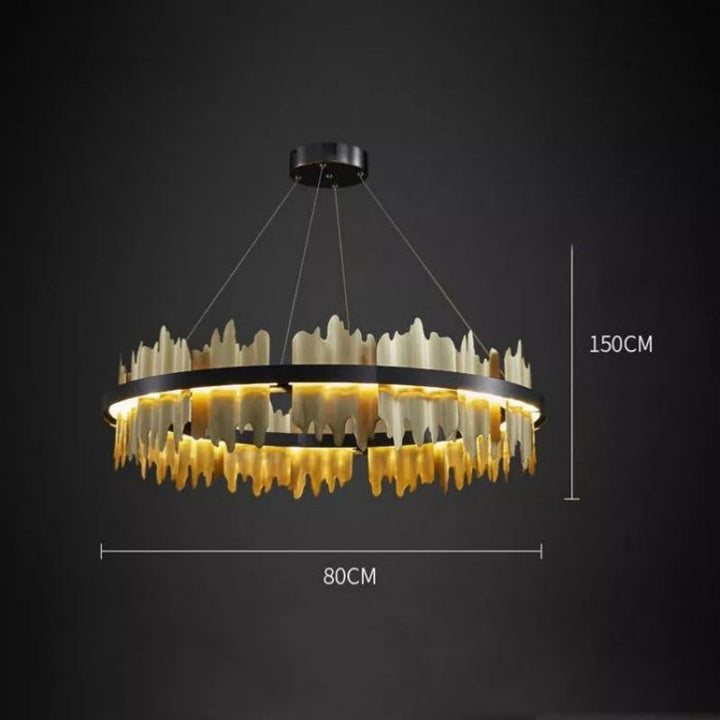 Hill Modern Sculpture Round Chandelier - ebuylight