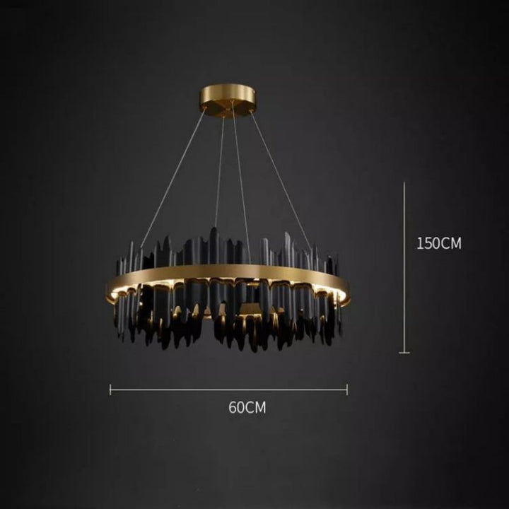 Hill Modern Sculpture Round Chandelier - ebuylight